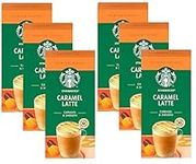 Starbucks Caramel Latte Premium Instant Coffee, 5 Sachets, (Pack of 6, Total 30 Sachets)