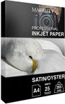 Marrutt 265gsm Pro Photo Satin/Oyster Inkjet Paper: A4-25 Sheets