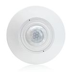 RAYZEEK Motion Sensor Light Switch,2200W,110V-265V,Ceiling Sensor PIR Occupancy Motion Detector,360 Motion Sensor,8-12M High Sensitive Ceiling Motion Sensor Switch(10A,Neutral Wire Required)