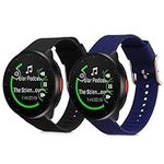 kwmobile Straps Compatible with Polar Ignite 3 / Ignite 2 / Unite/Pacer Straps - 2x Replacement Silicone Watch Bands