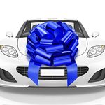 Mata1 Big Car Bow (Blue, 23 inch / 58 cm) Giant Gift Bows, Big Bow for Car, Gift Bow, Big Blue Bow, Large Car Bow, Big Gift Bow, Car Pull Bow, New Car Bow, Huge Car Bows, Car Ribbon Bows