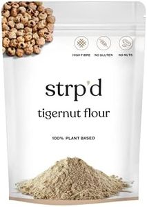 Strp'd Tigernut Flour Extra-Fine (400g) | Gluten Free & Nut Free alternative to Almond Flour | Milled from 100% Tiger nuts | High in Fibre | Vegan | Naturally Sweet | AIP Compliant