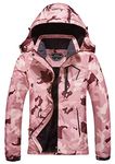 MOERDENG Women's Waterproof Ski Jacket Warm Winter Snow Coat Mountain Windbreaker Hooded Raincoat