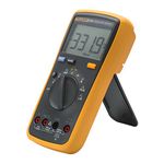 Fluke 15B+ Digital Multimeter 4000 Counts High Voltage Capability LCD Display Temperature & Humidity Resistance Altitude Compatibility Fuse Protection, battery powered