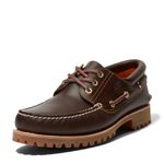 Timberland Men's Authentics 3 Eye Classic Boat Shoes, Md Brown Full Grain, 10.5 UK