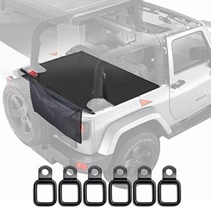 GPCA - Cargo Cover LITE, Easy-to-Install Trunk Cover, Heavy-Duty and Patented Accessories for Wrangler JK, Use with 2DR Sport, Sahara, Rubicon and Freedom Unlimited 2007-2018 Models