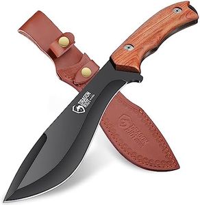 DRAGON RIOT Couteau de Survie, Couteau de Chasse Full Tang, Couteau à Lame Fixe avec étui, Couteau Bushcraft lame fixe, Couteau Camping Professionnel, Cadeaux pour Hommes