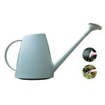 LOYUYU 1.8L Plastic Watering Can Small Lightweight Cute Indoor Outdoor Garden Plants, Watering Can with Shower Head Blue