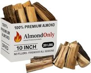 Almond Firewood 10" Logs – 100% Roa