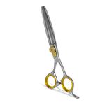 Professional Cat and Dog Grooming Scissors heavy-duty Pet Thinning Scissors for Dogs and Cats, 440c Japanese Steel Comfortable Long-Lasting Sharpness for Years (Contemporary)