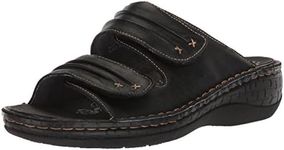Propét Women's June Slide Sandal, Black, 5 UK