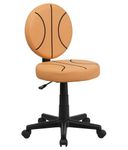 Flash Furniture BT-6178-BASKET-GG Basketball Task Chair, Black/Orange