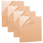 MANCHAP 4 PCS 6mm Clear Acrylic Sheet, 300 mm x 300 mm Plastic Acrylic Sheet Panel for Photo Frame Glass, Drawing, Printing, DIY Craft