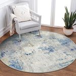 Lahome Modern Abstract Round Rug - 