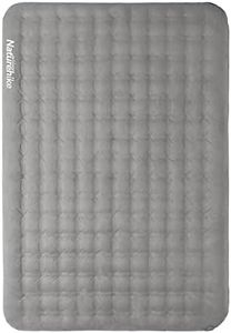Naturehike Outdoor Camping TPU Thickening Mute Air Mattress, 2-Person Comfortable Oversize Pad for Beach,Lawn, Forest,Sand, XXL Travel Portable Sleeping Pad for Adult, Family with Carry Bag