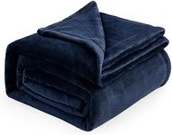 Bedsure Navy Fleece Blanket Queen B