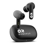 GOBOULT Z20 Truly Wireless Bluetooth Ear Buds with 51H Playtime, Zen™ Calling ENC Mic, Made in India, Low Latency Gaming, Touch Controls, Rich Bass Drivers, TWS Earbuds Bluetooth Wireless (Jet Black)