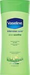 Vaseline Intensive Care Body Lotion Aloe Soothe Softens Dry, Cracked Skin 400 ml Pack of 6