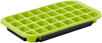 Avanti 32 Cup Flexible Ice Cube Tray with Base Tray, Green 3 cm*33 cm* 18 cm