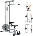 Yes4All LAT Pull Down Machines, LAT Row Cable Machine, LAT Tower with Additional Pulley Cable, High & Low Pulley Stations