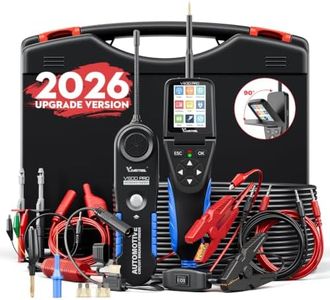 VDIAGTOOL V500 Pro Automotive Circuit Tester, Power Circuit Probe Tester Breaker Finder Tool, 9/30V Electrical Open Short Circuit Finder, Multimeter/Oscilloscope/Relay/Injector Test
