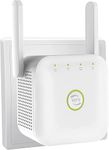 2024 Newest WiFi Extender, WiFi Booster, WiFi Repeater Covers Up to 3750 Sq.ft and 45 Devices, Internet Booster - with Ethernet Port, Quick Setup, Home Wireless Signal Booster, UK plug (White)