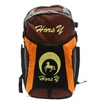 UNISTRENGH Professional Horse Riding Boot Bag Helmet Bag parent-child Equestrian Horse Riding Backpack with Hat Compartment (Brown, For Adult(21.7''H*14.2''W))