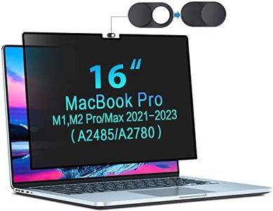 STARY Privacy Screen MacBook Pro 16 Inch 2021-2023 (A2485/A2780/A2991, M1/M2/M3),Removable Anti Glare MacBook Pro 16 Inch Privacy Screen Anti Blue Light Filter for Mac Pro 16.2 In-Easy Installation