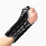 BraceUP Quick Wrap Wrist and Thumb Brace - Wrist Brace with Thumb Support for Thumb Spica Splint, Left and Right-hand wrist brace, Dequervains Tendonitis Wrist Brace with Thumb Stabilizer (Right Hand)