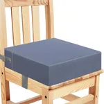 Toddler Booster Seat for Dining Table, PU Waterproof Strong Support Portable Booster Chair for Toddlers Eating, Easy Cleaning Booster Seat Cushion Detachable with Fix Straps(Larger, 14.2*12.6*3.6in)