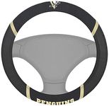 Fanmats 14885 NHL Pittsburgh Penguins Polyester Steering Wheel Cover 15"x15"