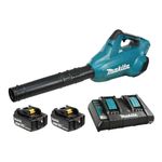 Makita DUB362PT2 36V (18Vx2) LXT Brushless Cordless Turbo Blower w/2 Batteries (5.0 Ah) & 2-Port Rapid Charger