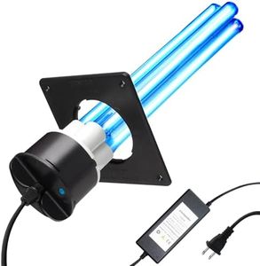 80W UV Light for HVAC Systems- Ozone-Free Commercial/Whole House Duct UVC Lamp with Ceramic Base, Dual H-Tube 99.9% Efficiency with 253.7nm, for Hotel, Mall, School, Hospitals and Other Large Places