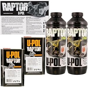 U-POL Raptor Black Urethane Spray-On Truck Bed Liner & Texture Coating 2 liters