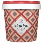 Maldon Chilli Sea Salt with Aleppo & Bird’s Eye Chillies, Perfect for a Wide Range of Dishes, Fantastic Burst of Flavour, Pyramid-Shaped Flakes - 500g Tub