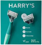 Harry's Shave Gift Set for Men, Includes 1 Razor Handle (Sage), 9 Razor Blade Refills, 2 oz Shave Gel