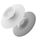 WADADDY 2PCS Silicone Shower Drain Hair Catcher, 2-in-1 Bathtub Stopper/Hair Catcher for Bathtub Drain/Strainers Protectors/Shower Drain Cover Hair Catcher to Prevent Drains Clogging (Mixed)