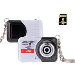 Andoer Digital Camera X6 Portable Camera Keychain, Ultra Mini High Denifition Kids Camera Mini DV with 32 GB Memory Card (Grey)