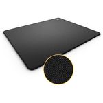 ENDGAME GEAR EM-C Series L Mouse Pad, FPS Gaming Surface, Stitched Edges, Woven Cloth Surface, Japanese Poron Base, 490mm x 410mm x 3mm, Black