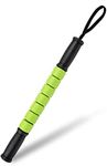 Gradient Fitness Muscle Roller Stick with Free Exercise eGuide,Body Massage Stick Tools,Muscle Roller Massager for Relief Muscle Soreness,Cramping and Tightness,Help Legs and Back Recovery,Green/Black