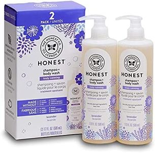 The Honest Company Truly Calming Lavender Shampoo and Body Wash, 2 x 502 mL