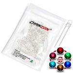 Chanzon 100 pcs 3mm RGB Multicolor Fast Flashing (Multi Color Changing) Dynamics LED Diode Lights (Blinking Round DC) Bright Lighting Bulb Lamps Electronics Components Filcker Light Emitting Diodes