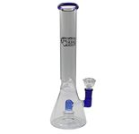 STRONG BONG Thick Glass Showerhead Percolator Beaker Bong (14 inch)