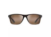 Maui Jim Men's Not assigned Polarized Sport Sunglasses, Chocolate Fade, Large