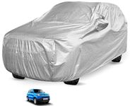 Auto Hub Waterproof Car Cover Compatible with Maruti S-Presso with with Mirror Pocket, Soft Cotton Lining, Waterproof S-Presso Car Cover- Metallic Silver