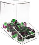 Gnjoyxuan Laundry Pods Container, Acrylic Candy Dispenser with 2 Lid, Dishwasher Pod Holder, Laundry Organization for Laundry Room, Home, kitchen, Office Used- Stand or Wall Mount