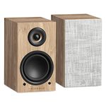 Triangle - LN01A Active Speakers - Bluetooth Library Speakers with 2 x 50W Amplifier - HD Audio - Phono/Optical Turntable Inputs & Box Output- 165 x 291 x 225 mm – Light Oak (Pair)