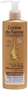 Corine de Farme - Lait Hydratant Effet Soleil DHA - Autobronzant Progressif Naturel - Hâle Uniforme Sans Traces - Enrichi en Huile de Buriti - Hydratation Immédiate - 150 mL
