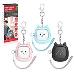 Safe Sound Personal Alarm, VIGOROAD 3 Pack 130 dB Loud Siren Song Emergency Self-Defense Security Alarm Keychain with LED Light, Personal Sound Safety Siren for Women, Men, Children, Elderly