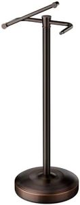 Freestanding Toilet Paper Holder Stand, Heavy Duty Oil Rubbed Bronze Stainless Steel Toilet Paper Holder with Weighted Base, Rustproof & Tool-Free Installation for Modern Bathrooms